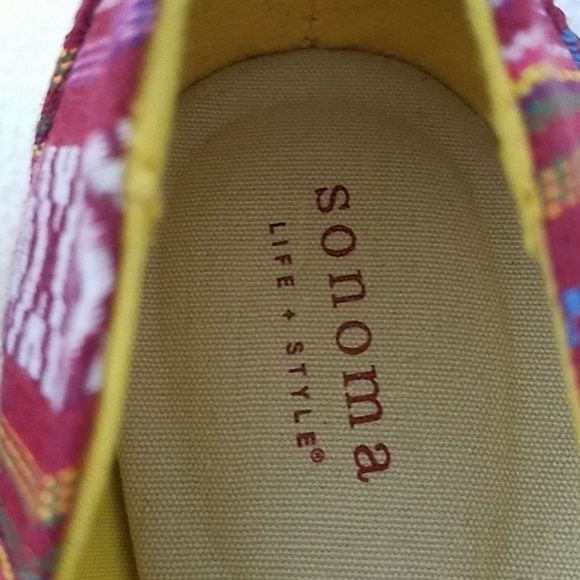 𝅺sonoma 9M peep toe shoes wedge heel aztek - Picture 2 of 7